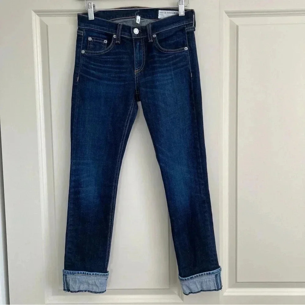Rag & Bone Kylie Crop Jeans Serrano Size 24 - Picture 2 of 14